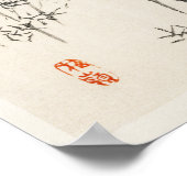 Bamboo von Kōno Bairei (1844-1895) Poster (Ecke)