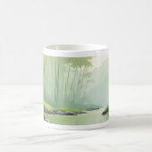 Bamboo-Wald mit Fluss Kaffeetasse (Mittel)