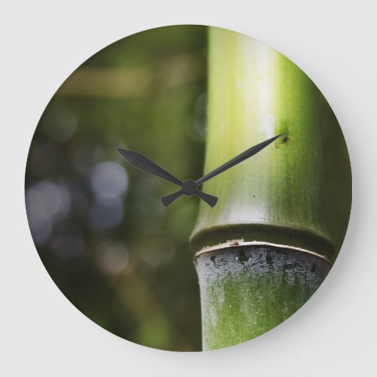 Bamboo Wall Clock Große Wanduhr (Vorderseite)