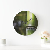Bamboo Wall Clock Große Wanduhr (Zuhause)