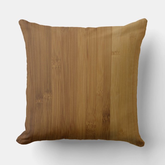 Bamboo Wood Print Kissen (Vorderseite)