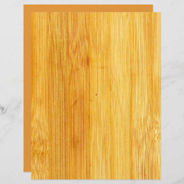 Bamboo Wood Scrapbook Hintergrundpapier (Vorne/Hinten)