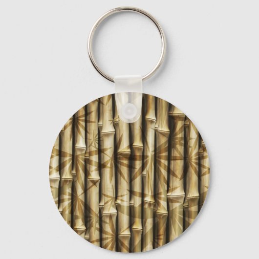 Bamboo Wood Texture Schlüsselanhänger (Vorderseite)