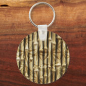 Bamboo Wood Texture Schlüsselanhänger (Vorderseite)