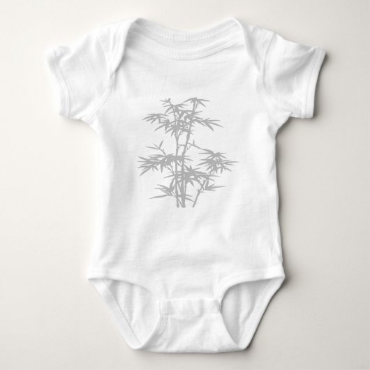 Bamboo Zen japanisches Design Baby Strampler (Vorderseite)