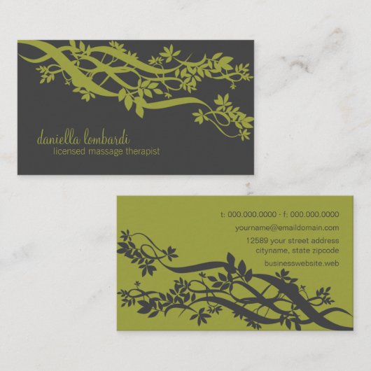 Bamboo Zen Visitenkarte (Vorne/Hinten)