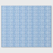 Bambooey Bamboo Stripe in Blue Porcelain Geschenkpapier (Flach)