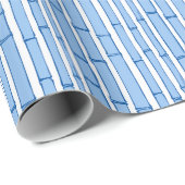 Bambooey Bamboo Stripe in Blue Porcelain Geschenkpapier (Rolleneckpunkt)