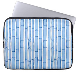 Bambooey Bamboo Stripe in Blue Porcelain Laptopschutzhülle