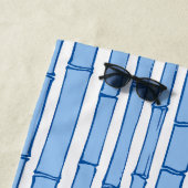 Bambooey Bamboo Stripe in Blue Porcelain Strandtuch (Beispiel)