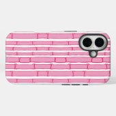 Bambooey Bamboo Stripe in Pink Case-Mate iPhone Hülle (Rückseite (Horizontal))