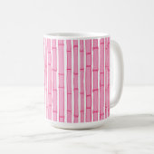 Bambooey Bamboo Stripe in Pink Kaffeetasse (VorderseiteRechts)