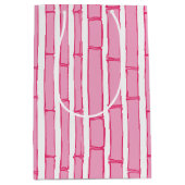 Bambooey Bamboo Stripe in Pink Mittlere Geschenktüte (Vorderseite)