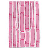 Bambooey Bamboo Stripe in Pink Mittlere Geschenktüte (Rückseite)