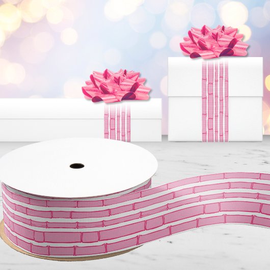 Bambooey Bamboo Stripe in Pink Ripsband