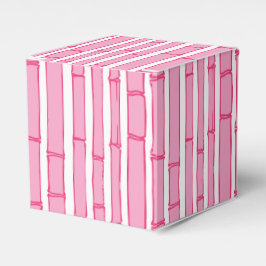 Bambooey Bambusstreifen in Rosa Geschenkschachtel