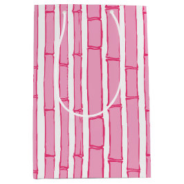 Bambooey Bambusstreifen in Rosa Mittlere Geschenktüte