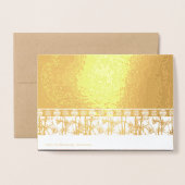 Bamboos Silhouette Chinesisch Neujahrsschlange Lux Folienkarte (Rückseite mit Umschlag)