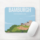 Bamburgh Northumberland Mousepad (Mit Mouse)