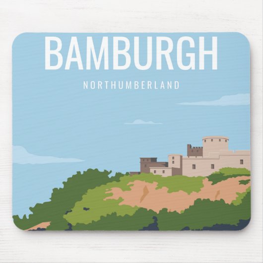 Bamburgh Northumberland Mousepad (Vorne)