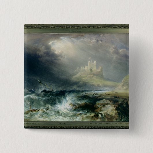 Bamburgh Schloss, Northumberland Button (Vorderseite)