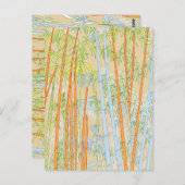 Bambus 2 postkarte (Vorne/Hinten)