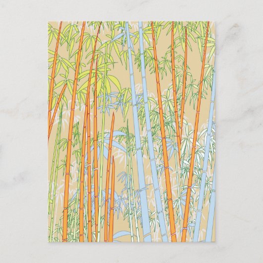 Bambus 2 postkarte (Vorderseite)