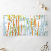 Bambus 3 dreifach gefaltete urlaubskarte (Innenseite)