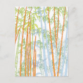 Bambus 3 feiertagspostkarte (Vorderseite)