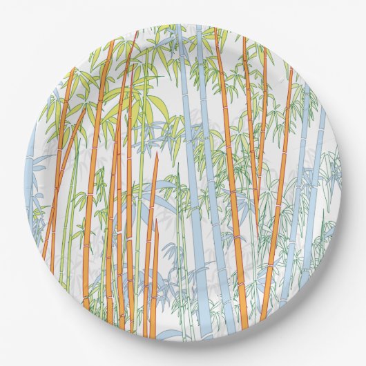 Bambus 3 pappteller (Vorderseite)