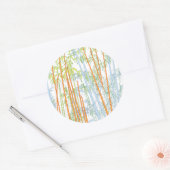 Bambus 3 runder aufkleber (Umschlag)