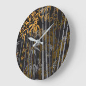 Bambus 4 große wanduhr (Winkel)