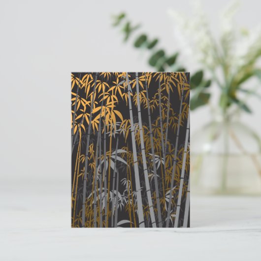 Bambus 4 postkarte (Stehend Vorderseite)
