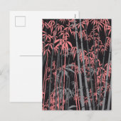 Bambus 5 feiertagspostkarte (Vorne/Hinten)