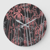 Bambus 5 große wanduhr (Vorderseite)