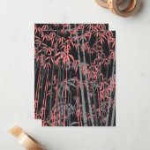 Bambus 5 mitteilungskarte (Vorderseite/Rückseite Beispiel)