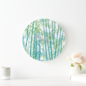 Bambus 6 große wanduhr (Zuhause)