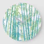 Bambus 6 große wanduhr (Vorderseite)