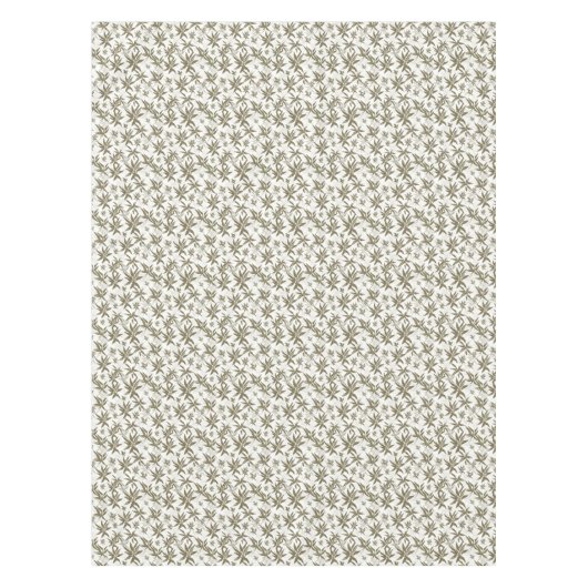 Bambus auf weißen Blechen - nahtlose Oberflächenmu Tischdecke (Vorderseite)