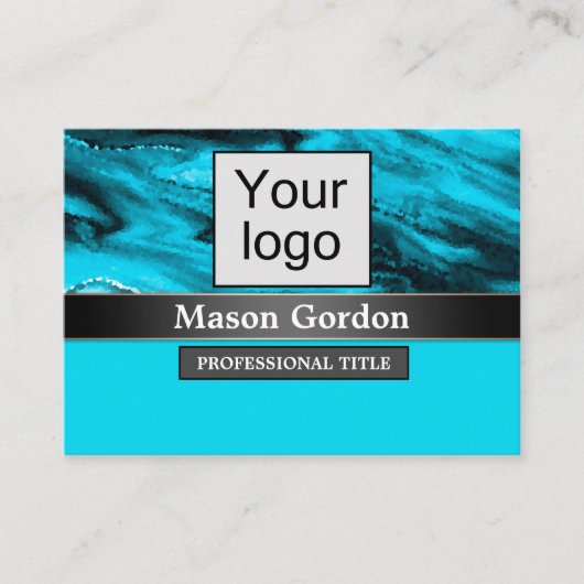 Bambus, beige Hintergrund Abzeichen Visitenkarte (Vorderseite)