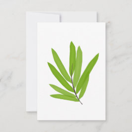 Bambus-Blätter Dankeskarte