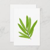 Bambus-Blätter Dankeskarte (Vorne/Hinten)