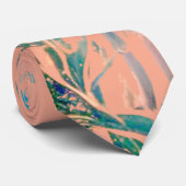 Bambus-Blätter in Pfirsich Krawatte (Gerollt)