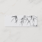 Bambus-Blätter/orientalischer Zen Mini Visitenkarte (Rückseite)