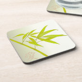 Bambus-Blätter und japanische Symbol Untersetzer (Linke Seite)