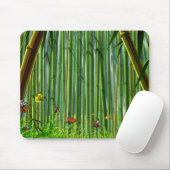Bambus & Butterfly Art 1 Mousepad (Mit Mouse)