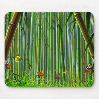 Bambus & Butterfly Art 1 Mousepad