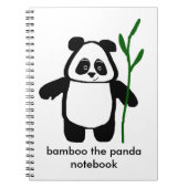 Bambus das Panda-Notizbuch Notizblock (Vorderseite)