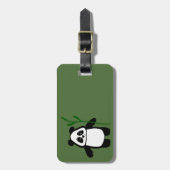 Bambus der Panda-Grün-Gepäckanhänger Gepäckanhänger (Vorderseite vertikal)