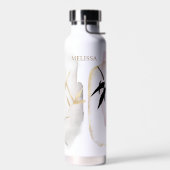 Bambus-Doppelfarbmonogramm Trinkflasche (Links)